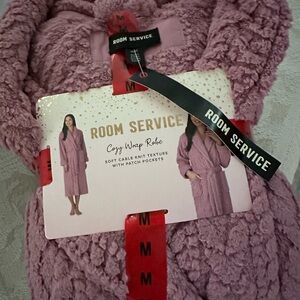 Room Service Cozy Wrap Robe - Mauve Pink